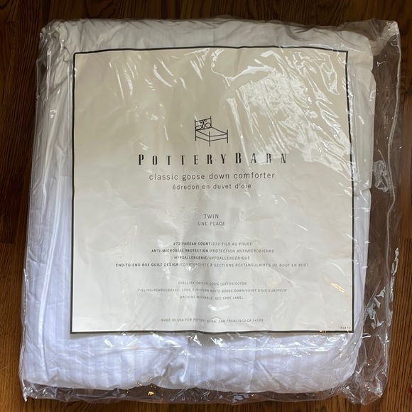 Pottery Barn Bedding Pottery Barn Twin Goose Down Comforter Poshmark